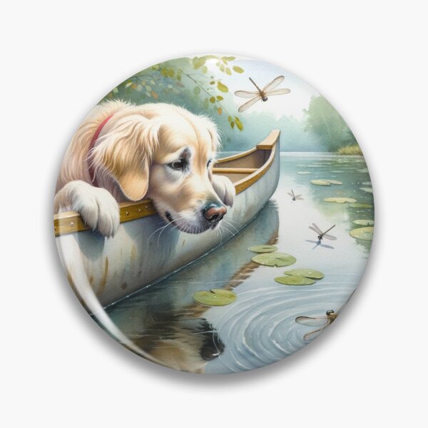 Item preview, Golden Retriever and the Dragonflys designed and sold by MarleyVL.