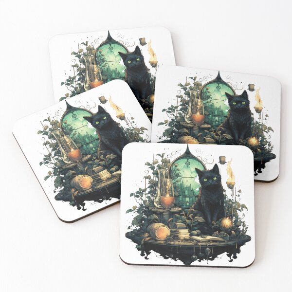 Item preview, Witchy Ways - My Black Cat designed and sold by Hecate-Emporium.