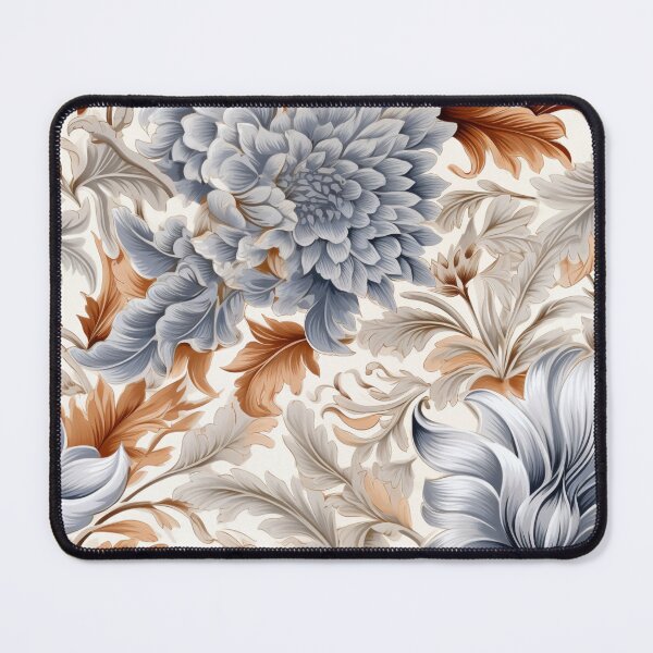 Item preview, Copper and Silver Colorful silver sage flower pattern designed and sold by Vindbult.