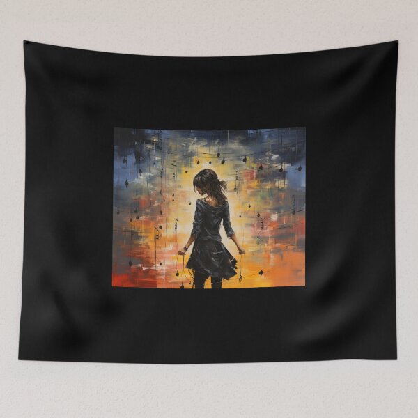 Item preview, A girl composing music. designed and sold by UILOVE.