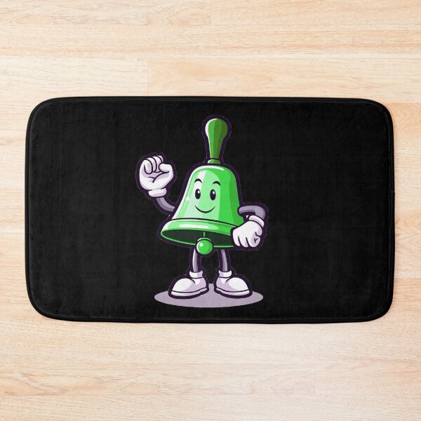 Item preview, handbell character, green mascot designed and sold by AxelBrook.