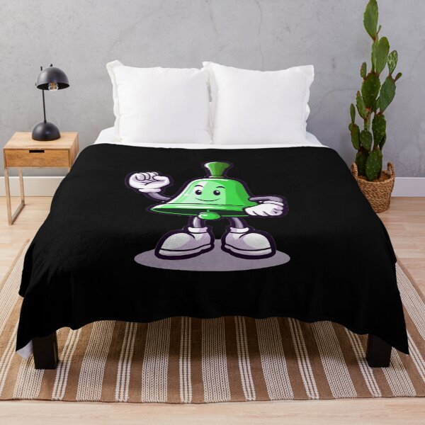 Item preview, handbell character, green mascot designed and sold by AxelBrook.