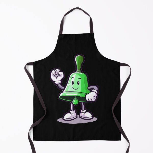 Item preview, handbell character, green mascot designed and sold by AxelBrook.