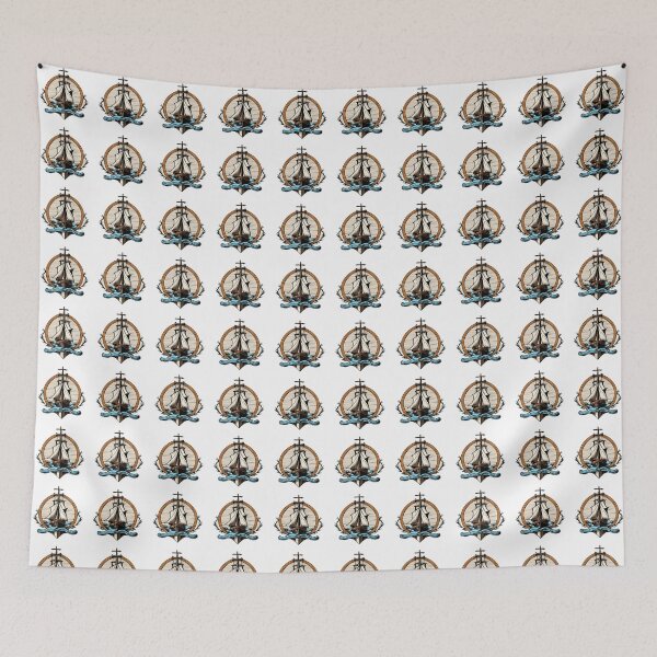 Item preview, A sailboat and its anchor in the wavy sea designed and sold by dijitaldebiz.