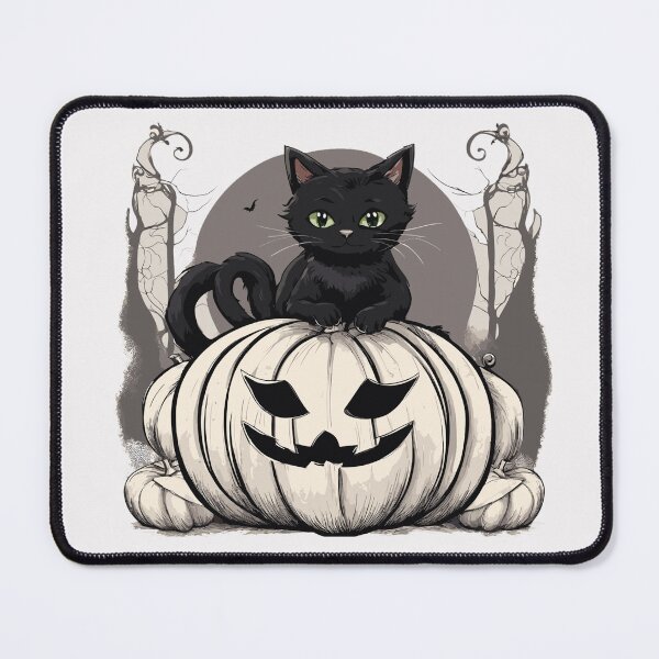 Item preview, Black Cat Sitting On A Pumpkin | Halloween designed and sold by SPF14.