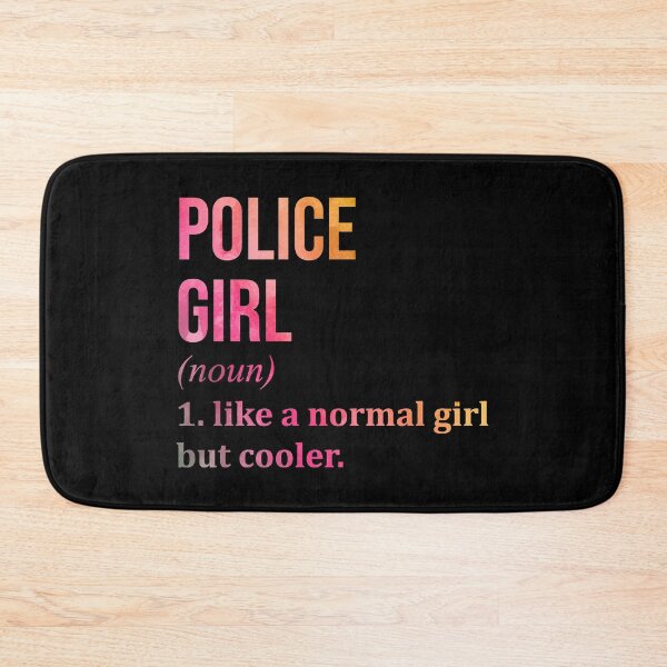 Item preview, Police Girl Definition Police Officer in Watercolor designed and sold by XCIV.