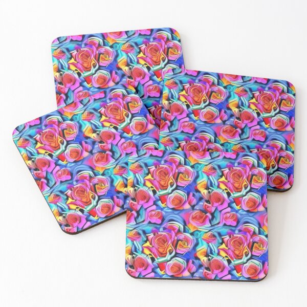 Item preview, Abstract Colorful Rose Garden designed and sold by calibrit.
