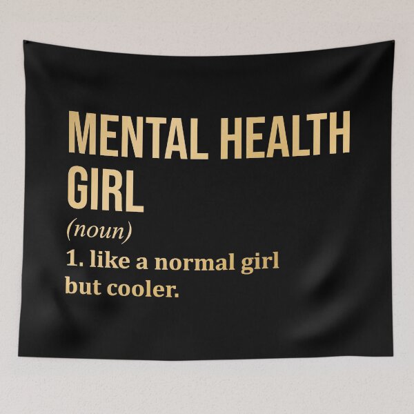 Item preview, Mental Health Girl Definition Mental Health in Gold designed and sold by XCIV.