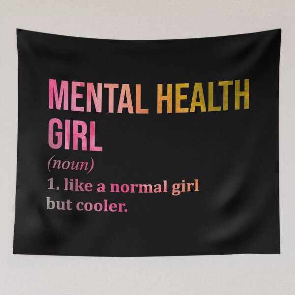 Item preview, Mental Health Girl Definition Mental Health in Watercolor designed and sold by XCIV.