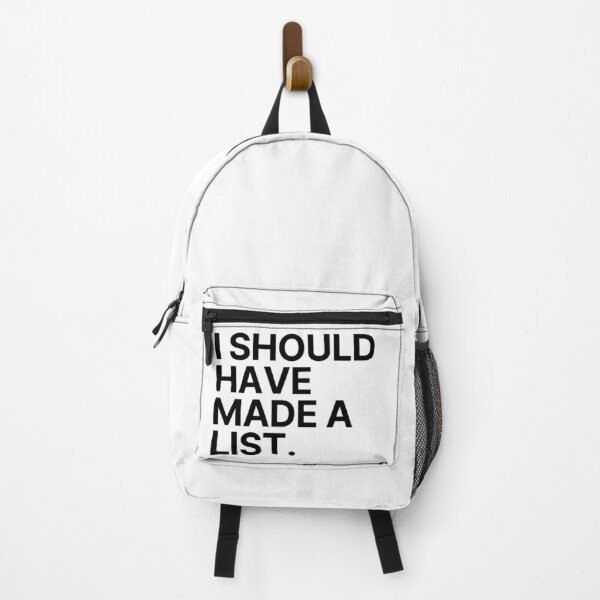 Item preview, I Should Have Made A List. Funny Tote Bag For Those That Love To Shop. Gift for Christmas. Black designed and sold by That Cheeky Tee.