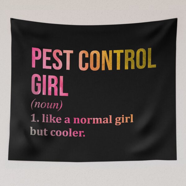 Item preview, Pest Control Girl Definition Pest Control in Watercolor designed and sold by XCIV.