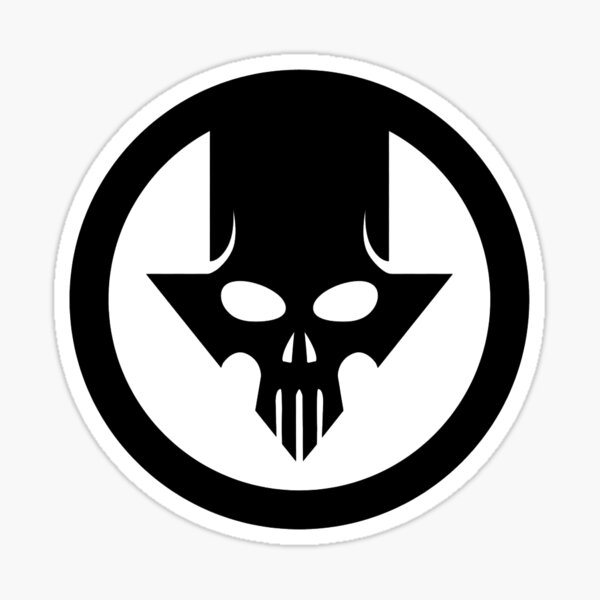 Sticker - Black Punisher Logo Marvel Comic Hero Skull RUB-ON Decal Gift  #50009