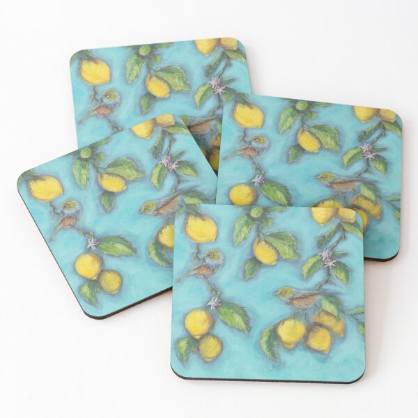 Item preview, Lemon Lover Waxeyes in the Bright Lemon Tree designed and sold by Robyn Hallberg.