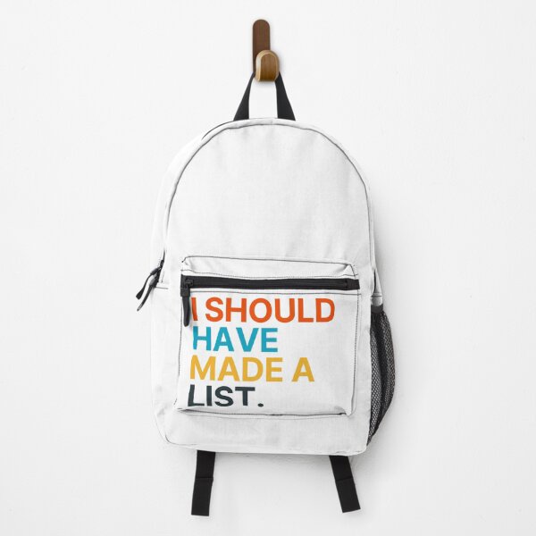 Item preview, I Should Have Made A List. Funny Tote Bag For Those That Love To Shop. Gift for Christmas. Color designed and sold by That Cheeky Tee.