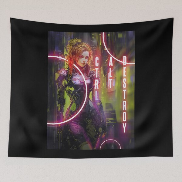 Item preview, Ctrl Alt Destroy Cyberpunk Girl designed and sold by PVSKI.