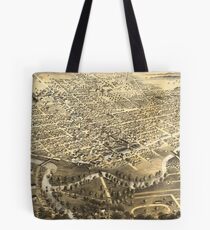 Vintage Pictorial Map of Fort Wayne Indiana (1868) Tote Bag