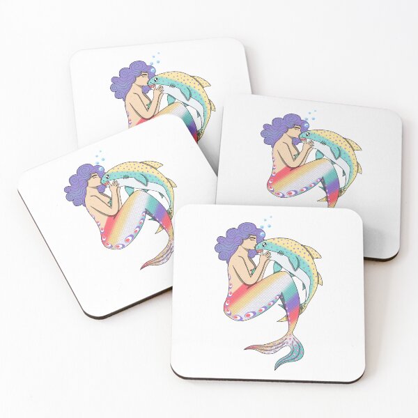 Item preview, Sapphic LGBTQ+ Pride Rainbow Mermaid  designed and sold by SentABear.
