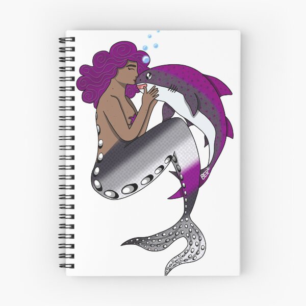 Item preview, Asexual LGBTQ+ Pride Rainbow Mermaid  designed and sold by SentABear.