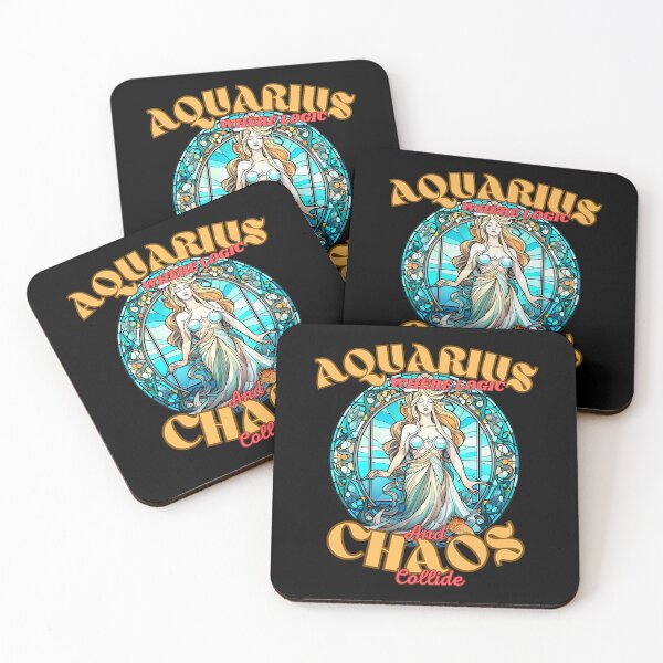Item preview, Aquarius: Where Logic And Chaos Collide. aquarius january designed and sold by ZodiacWonders.