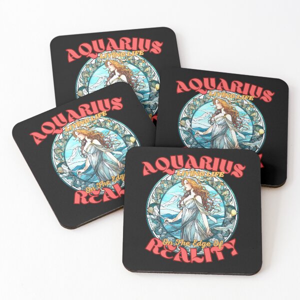 Item preview, Aquarius: Living Life On The Edge Of Reality. Aquarius astrology designed and sold by ZodiacWonders.