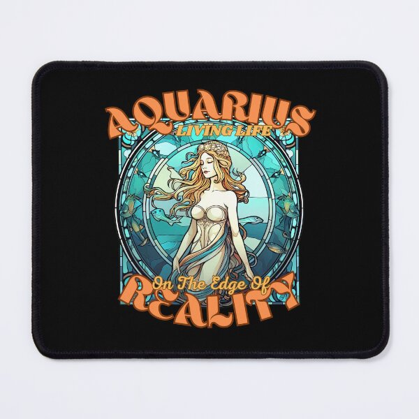 Item preview, Aquarius: Living Life On The Edge Of Reality. aquarius horoscope designed and sold by ZodiacWonders.
