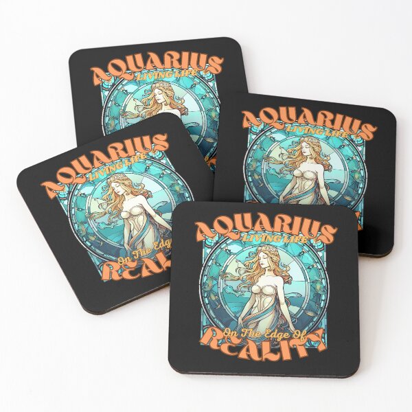 Item preview, Aquarius: Living Life On The Edge Of Reality. aquarius horoscope designed and sold by ZodiacWonders.