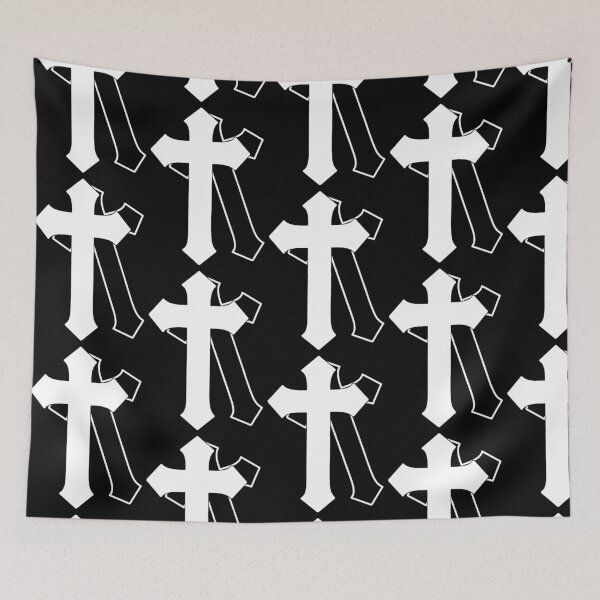 Item preview, Cross White and Outline Double Couple designed and sold by Yellowriversss.