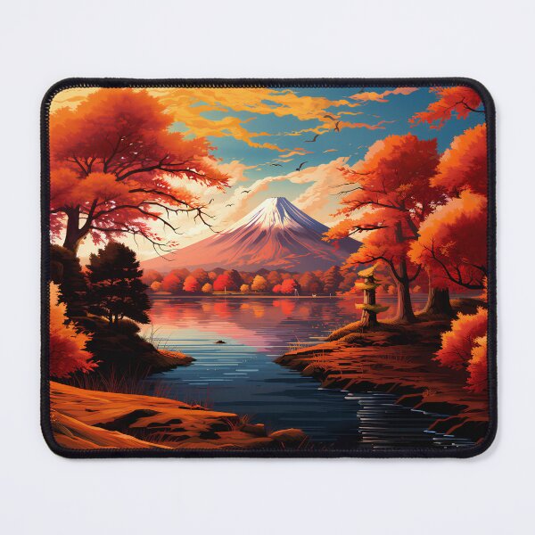 Item preview, Mountain Fuji in Autumn designed and sold by sakurashorty.