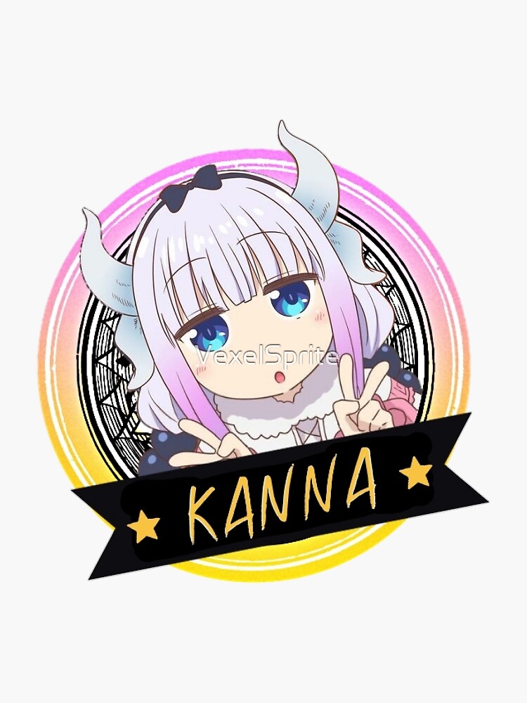 "Kanna Sticker" Sticker for Sale by VexelSprite Redbubble