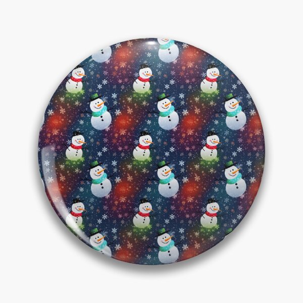 Item preview, Multi-colour Cute Snowman, Composite Overlay Pattern #1 designed and sold by ARTficiallyAnon.