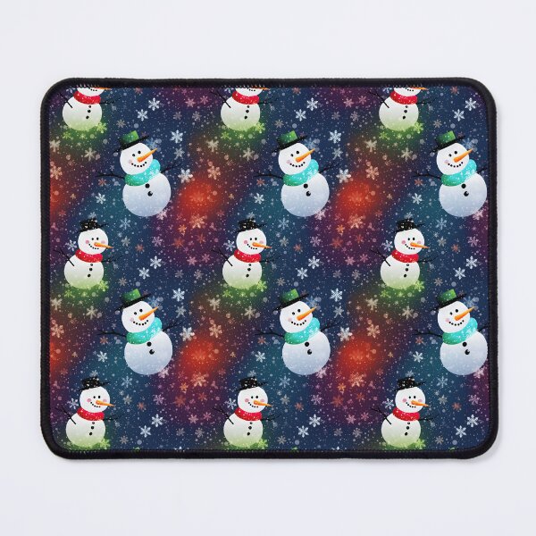 Item preview, Multi-colour Cute Snowman, Composite Overlay Pattern #1 designed and sold by ARTficiallyAnon.