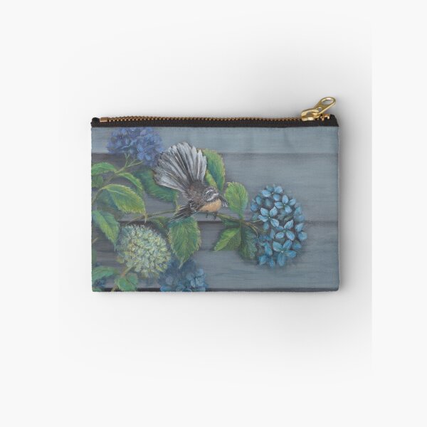Item preview, Welcome Home Series: Fantail / Piwakawaka in the Hydrangaes designed and sold by Robyn Hallberg.