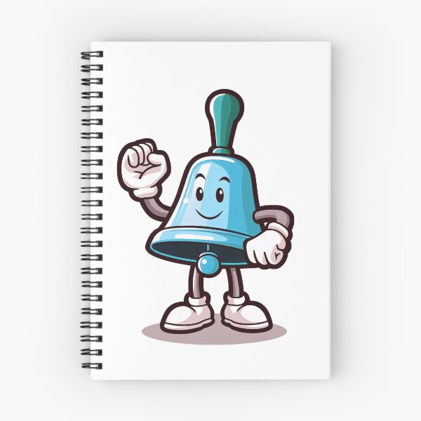 Item preview, handbell character, blue mascot designed and sold by AxelBrook.