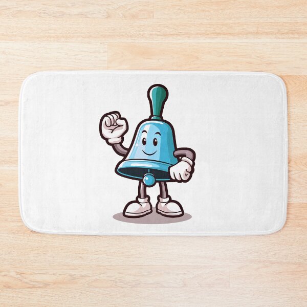 Item preview, handbell character, blue mascot designed and sold by AxelBrook.