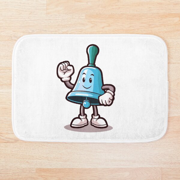Item preview, handbell character, blue mascot designed and sold by AxelBrook.
