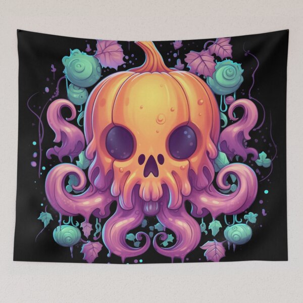Item preview, Kawaii Cthulu Jack-O-Lantern designed and sold by AnalyticalDream.