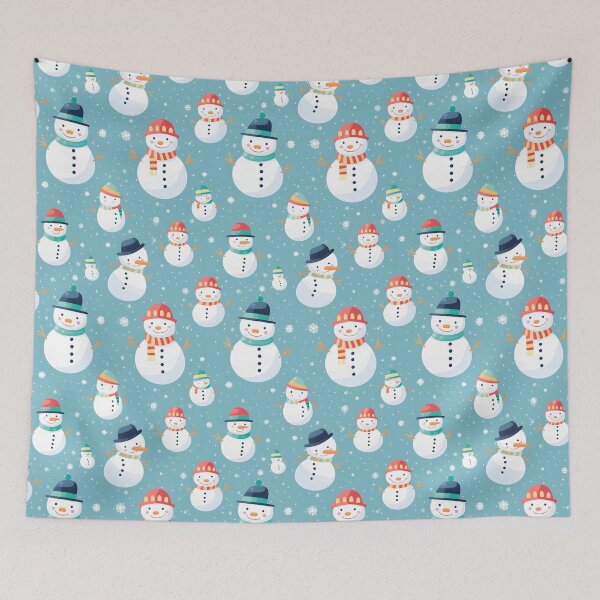 Item preview, Multi-colour Cute Snowman, Composite Overlay Pattern #2 designed and sold by ARTficiallyAnon.