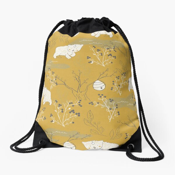 Foraging Drawstring Bag