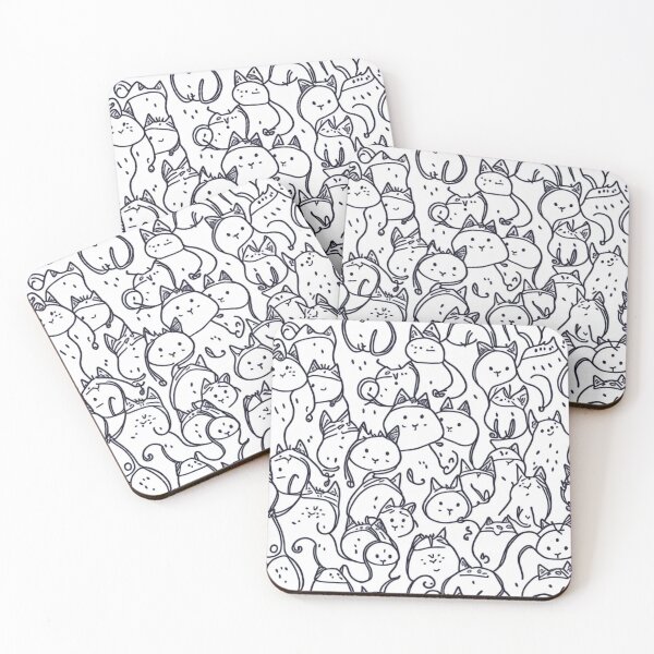 Item preview, Cat pattern shirt designed and sold by Teenidesign .