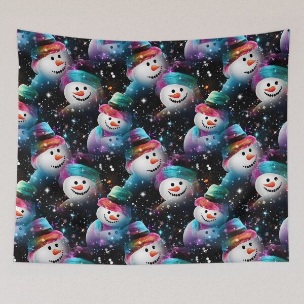 Item preview, Multi-colour Cute Snowman, Composite Overlay Pattern #3 designed and sold by ARTficiallyAnon.