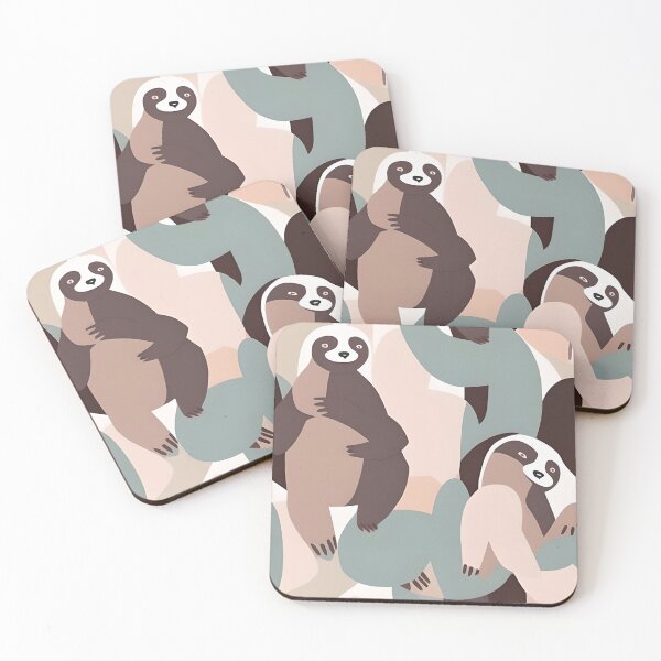 Item preview, The Sleepy & Slow Sloth - Neutral Tones designed and sold by MonoInnovation.