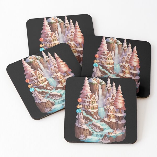 Item preview, Waterfall Townscape designed and sold by pixclipart.
