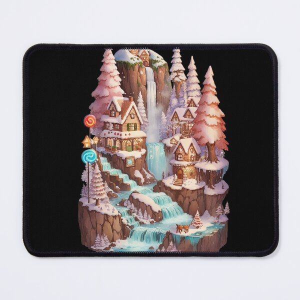 Item preview, Waterfall Townscape designed and sold by pixclipart.