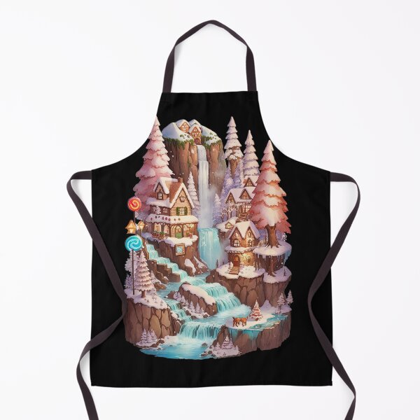 Item preview, Waterfall Townscape designed and sold by pixclipart.