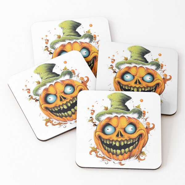 Item preview, Smiling Scary Halloween Pumpkin classic-tee t-shirt designed and sold by Quarkari.