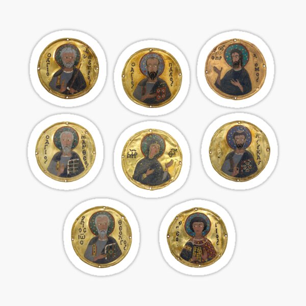 Item preview, 8 byzantine medalions with saints designed and sold by CarolusMarcus.