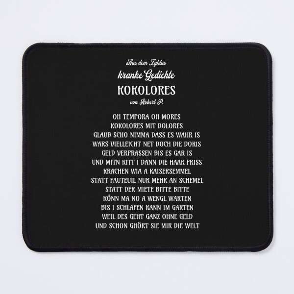 Item preview, Kokolores, design from the cycle sick poems in German designed and sold by Pflugart.