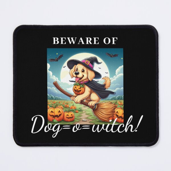 Item preview, Golden Retriever puppy as Halloween Witch designed and sold by Golden-Heaven.