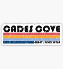 Pegatina Cades Cove - Great Smoky Mountains - Camisetas Retro
