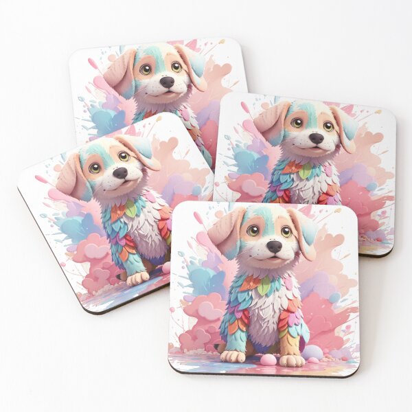 Item preview, Colorful Chaos: Adorable Puppy After a Playful Paint Session designed and sold by Fenomena Designs.